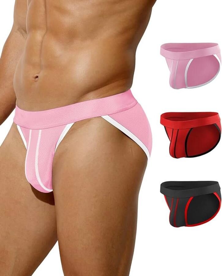 Kevin Herenslip 3-Pack Ultrazacht Mannen Sexy Ondergoed Label-Vrij