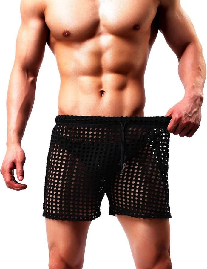 Kevin Sexy transparante herenshorts ondergoed voor heren sexy onderbroek