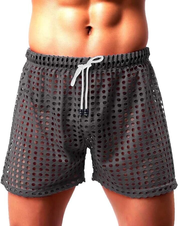 Kevin Sexy transparante herenshorts ondergoed voor heren sexy onderbroek