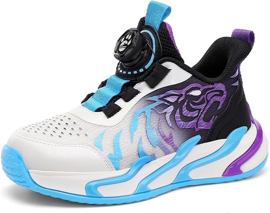 Kids Sportsneakers Ade d en Lichtgewicht met Draken- en Tijgermotief