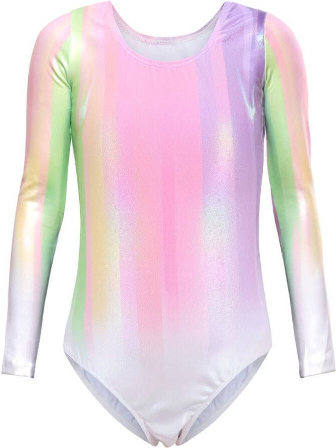 Kids Suit Girls Leotard Long Sleeves Ballet Dance Wear Pink 140 for 10-12 Years 140
