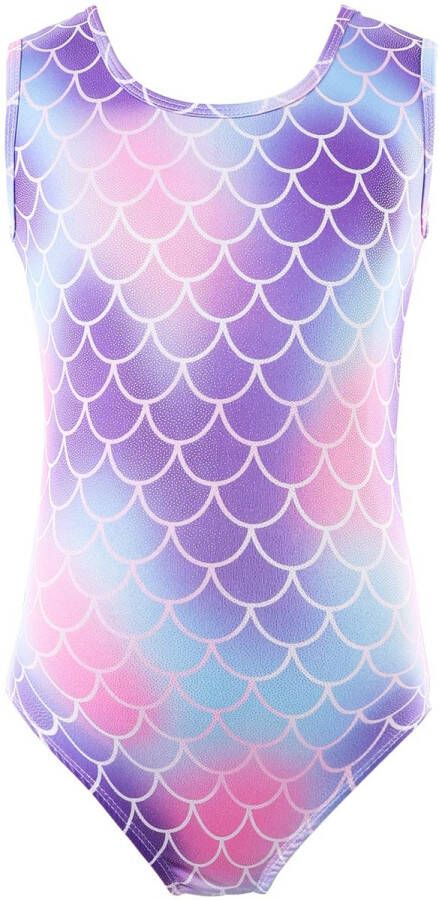 Kids Suit Girls Leotard Sleeveless Ballet Dance Wear Purple 150 for 12-14 Years 150- purple