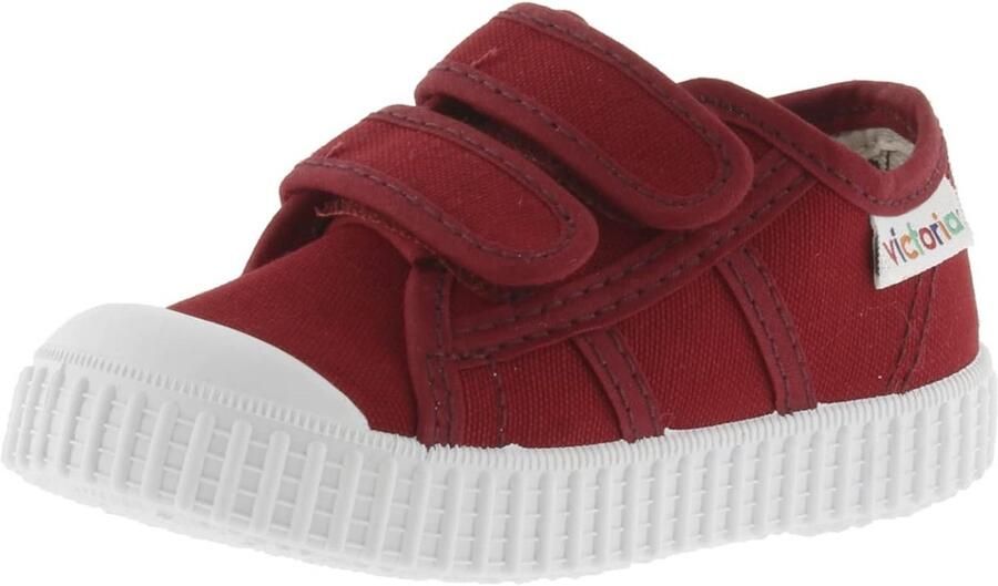 Kinder Canvas Sneakers met Klittenband en Verstevigde Neus