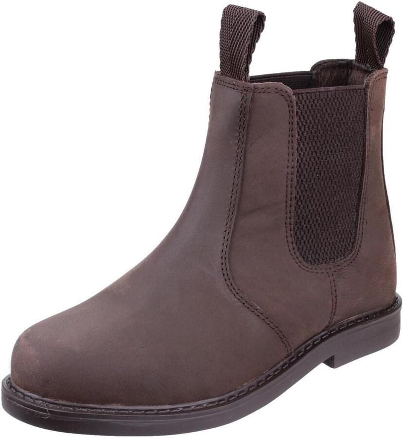 Kinder Chelsea Laarzen Bruin Makkelijk Aan Trekkoord Rugleuning