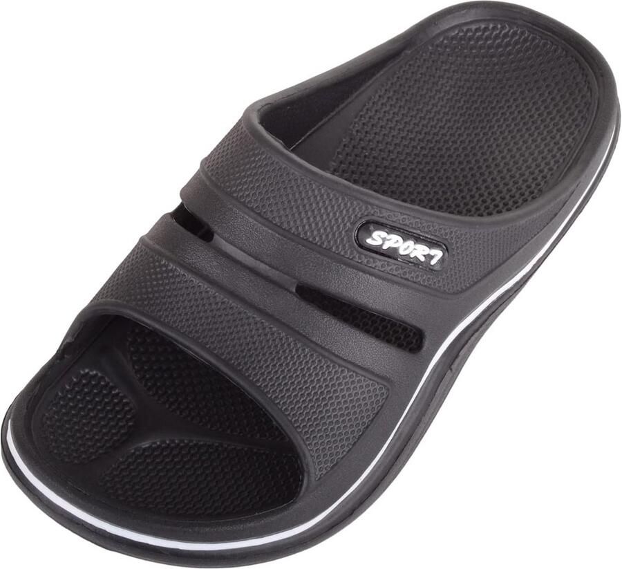 Kinder Instapsandalen Zomer Slippers Strand Zwembad Muiltjes Zwart