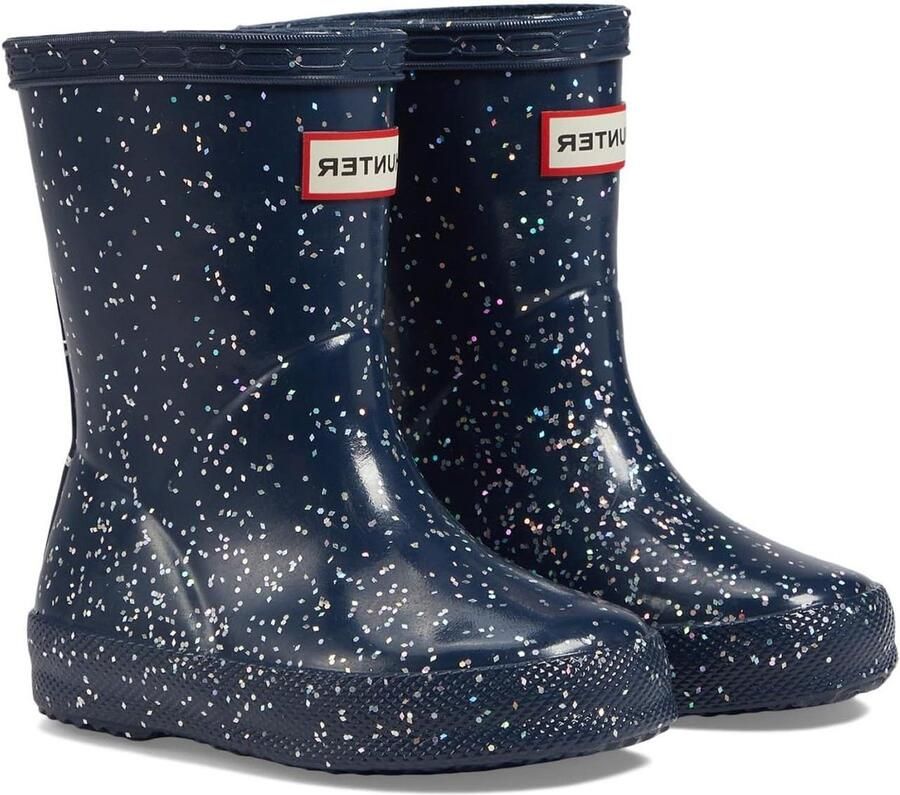 Kinder Laarzen Regenlaarsjes Buiten Spelen Glitter Afwerking Waterdicht Zilver