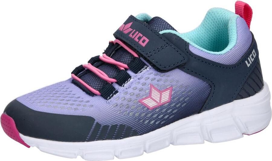 Kinder meisjes sneaker met klittenband en elastische veters