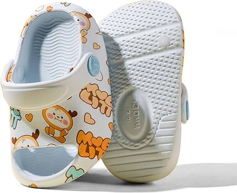 Kinder Pantoffels met hertenmotief schattige zomerse turnpantoffels zachte antislip badslippers strandsandalen ade d verstelbaar geschikt voor en