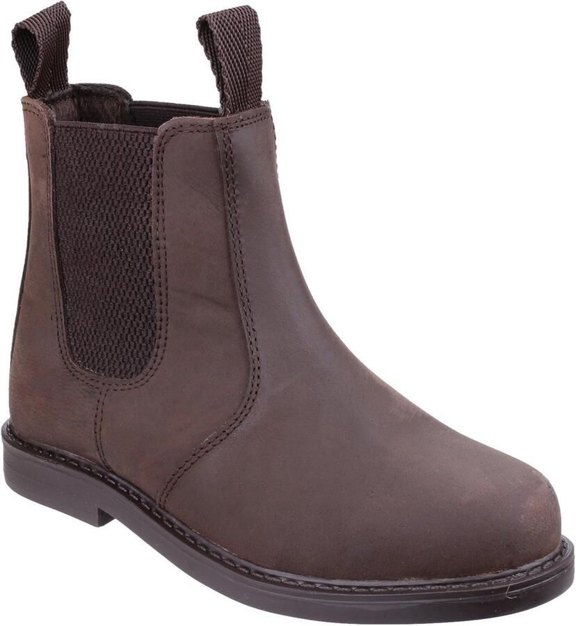 Kinder Pull-On Chelsea Laarzen Bruin Gemakkelijk Aan- en Uittrekken