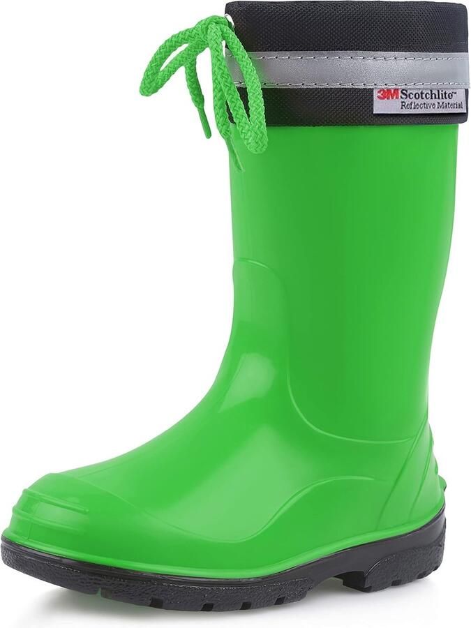 Kinder Rubber Laarzen Waterdichte Laarsjes Buiten Spelen Reflecterende Tape 25 x