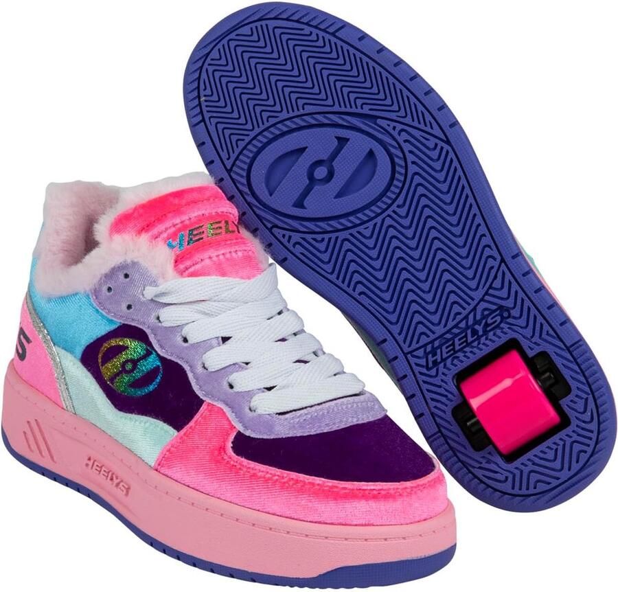 Kinder Schoenen Lage Sneakers Actief Buiten Met Wielen Roze Blauw