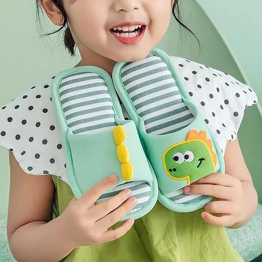 Comfortabele Open Teen Pantoffels met Cartoon Patroon voor Kinderen