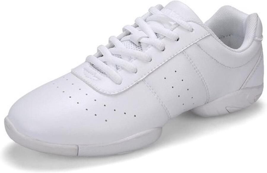 Kinder Sneakers Wit Aerobics Gymschoenen met Zachte Zool voor Dansen en Sport