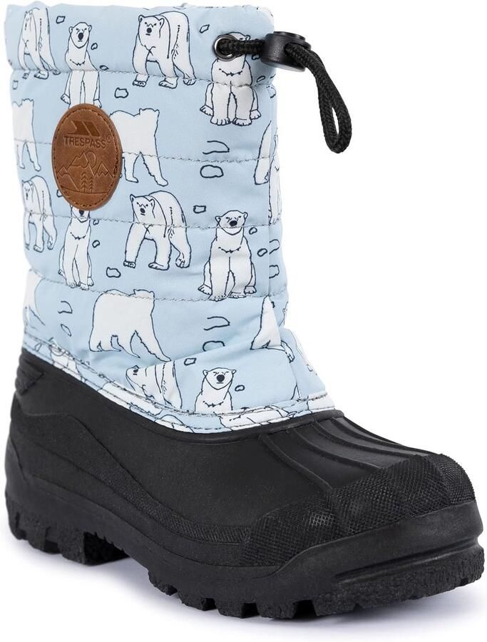 Kinder Snowboots met IJsbeer Print Warme Winterlaarzen voor Kinderen