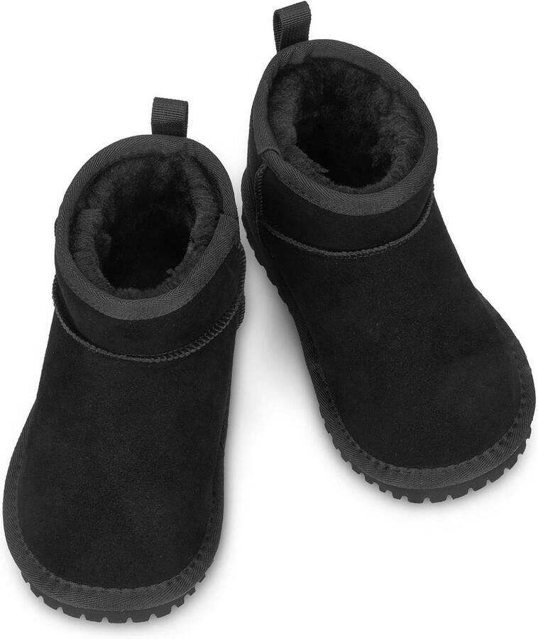 Kinder Snowboots Winterlaarzen Meisjes Buiten Spelen Waterafstotend Bovenmateriaal Dik Zwart
