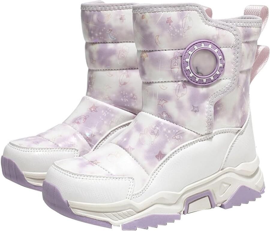 Kinder Snowboots Winterlaarzen Meisjes Outdoor Avonturen Waterafstotend Materiaal Klitbandsluiting