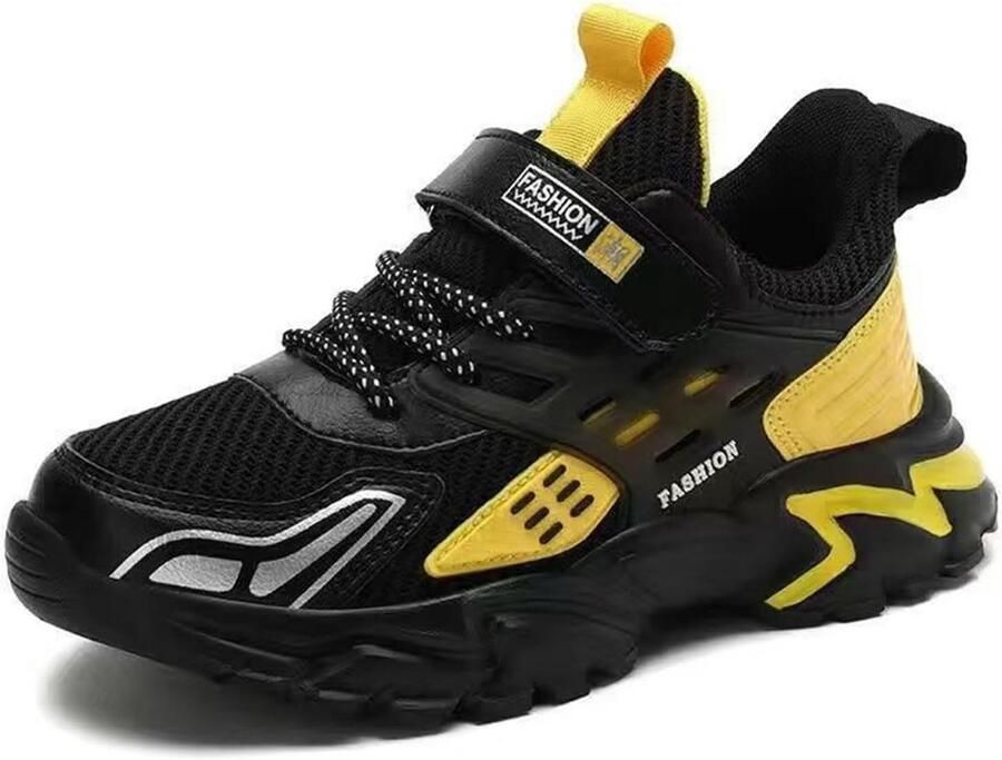 Kinder Sportschoenen Zwart Antislip Comfortabele Sneakers voor en