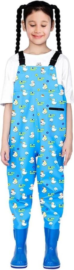 Kinder Waders Visbroek Laarzen Buiten Vissen Waterdichte Bescherming Blauw