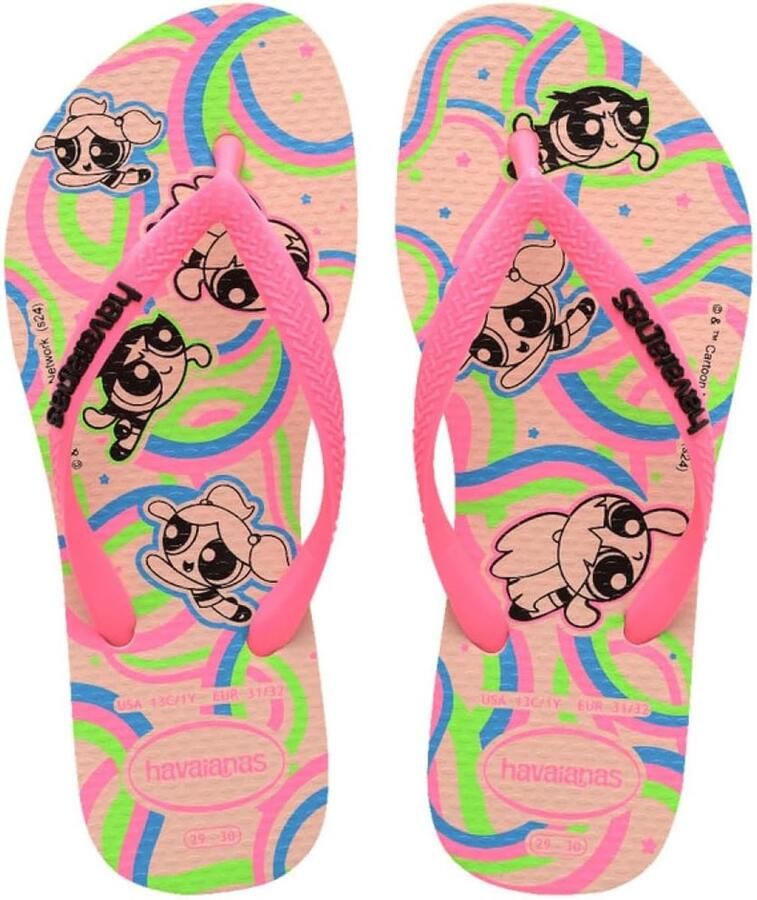 Kinder Teenslippers Meisjes Slim Model met Powerpuff Girls Print