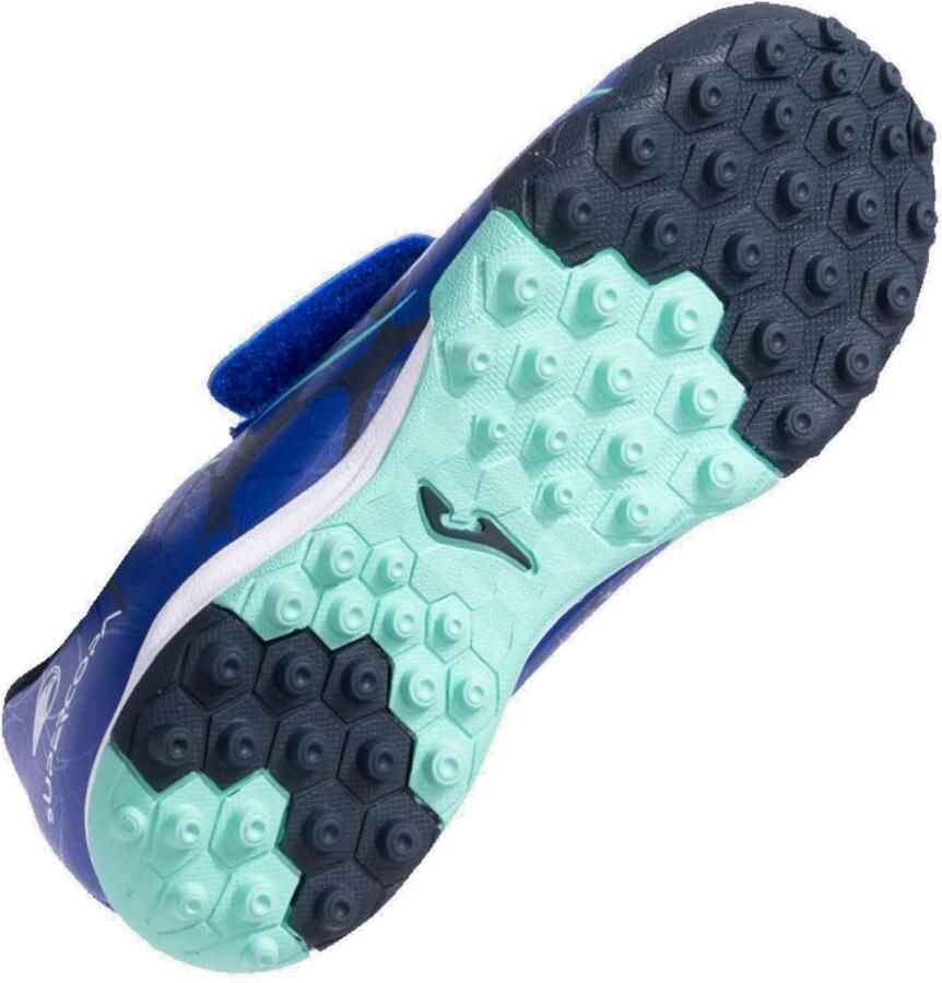 Kinder Voetbalschoenen Turf Zwart Blauw