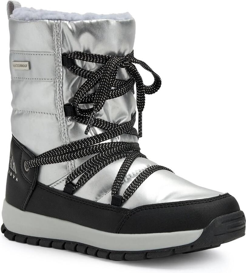 Kinder Winterlaarzen Sneeuwlaarzen Kinderen Buiten Spelen Waterdicht Ade d Zilver