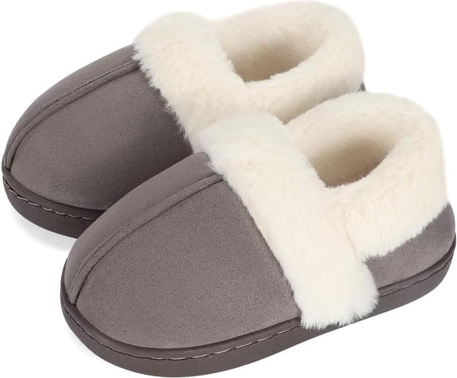 Kinderen Winterpantoffels Kinderen Memory Foam Slippers Warme fleece Antislip Sloffen Huisschoenen