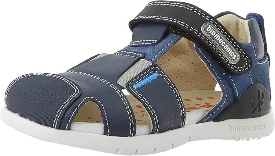 Kinderen Jongens Sandalen Leer Met Gesloten Neus en Klittenband