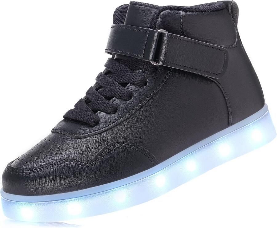 Kinderen LED Lichtgevende Schoenen Hoog Model USB Oplaadbaar Knipperend Sneakers Unisex