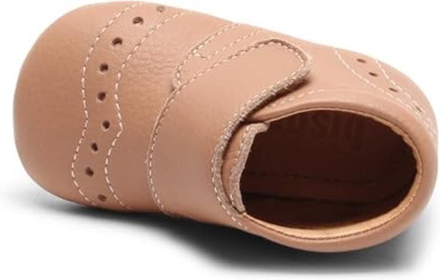 Kinderen Pantoffels Zacht Leer met Klittenbandsluiting