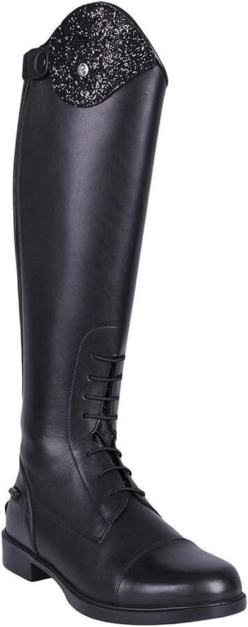 Kinderen rijlaarzen met verwisselbaar design en brede kuitbreedte Zwart