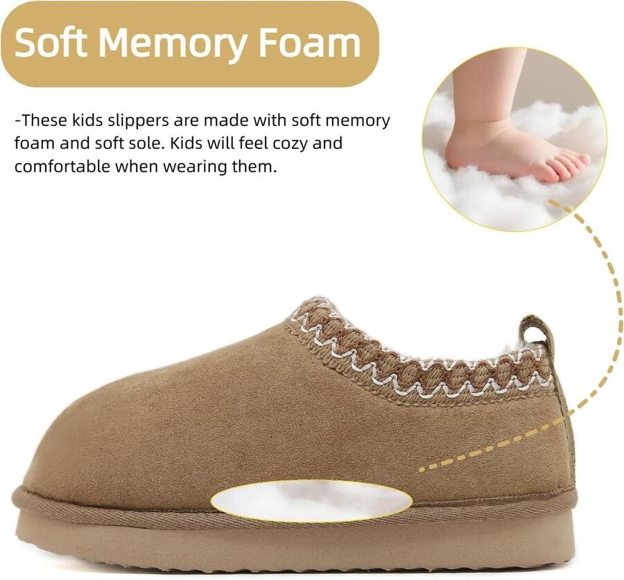 Kinderen Slippers Platform Mini Laarzen Fuzzy Huis Slipper Bont Fleece Winter Thuis Schoenen Indoor en Outdoor