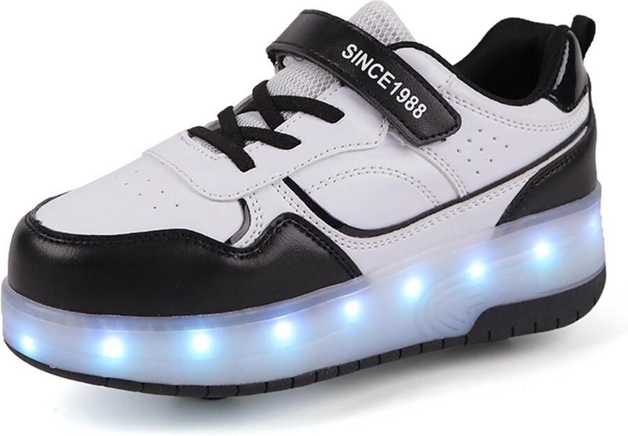 Kinderen Sneakers met Oplaadbare LED Verlichting en Intrekbare Wielen