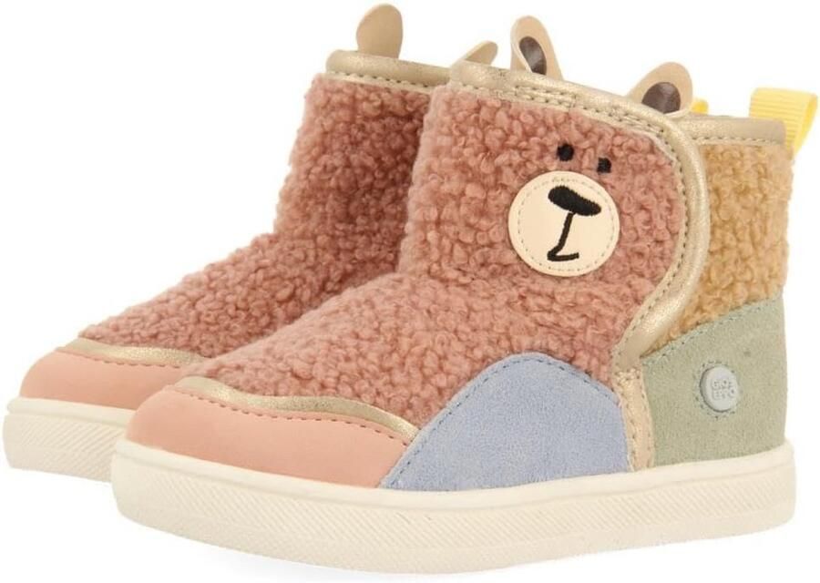 Warme Enkellaarsjes met Pluche Voering voor Meisjes Waterdichte Rubberzool