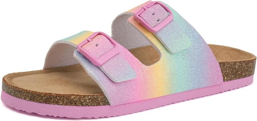 Kinderpantoffels 35 EU kurk verstelbare gesp antislip badslippers voor binnen en buiten ShopVlot