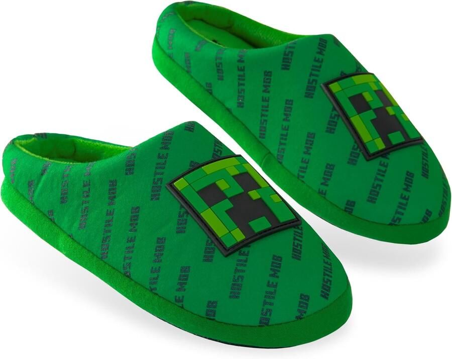 Comfortabele Kinderpantoffels Jongens Groen Grafisch Print
