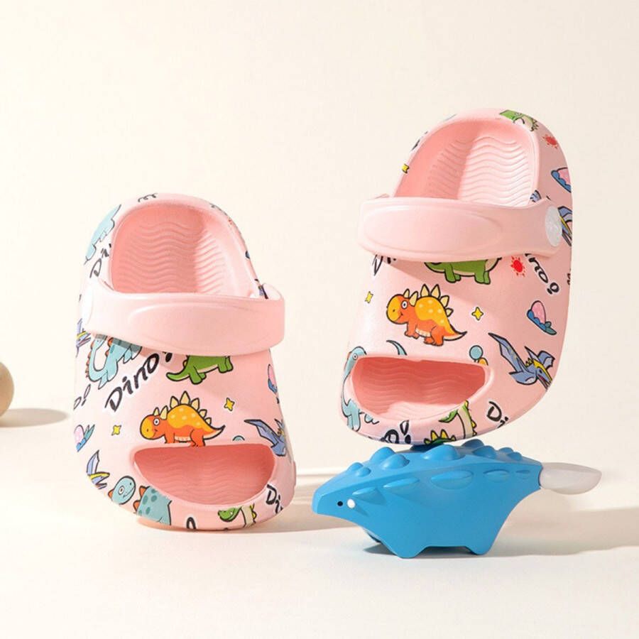 Kinderpantoffels Zachte antislip strand- en zwembadschoenen Modieuze pantoffels met print Lichtgewicht en ade d Leuke zomerpantoffels voor en Geschikt voor buiten school badkamer strand en zwembad