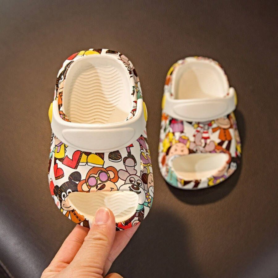 Kinderpantoffels Zachte antislip strand- en zwembadschoenen Modieuze pantoffels met print Lichtgewicht en ade d Leuke zomerpantoffels voor en Geschikt voor buiten school badkamer strand en zwembad
