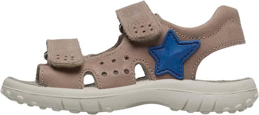 Kindersandalen Blauw Leer Open Teen Zomer