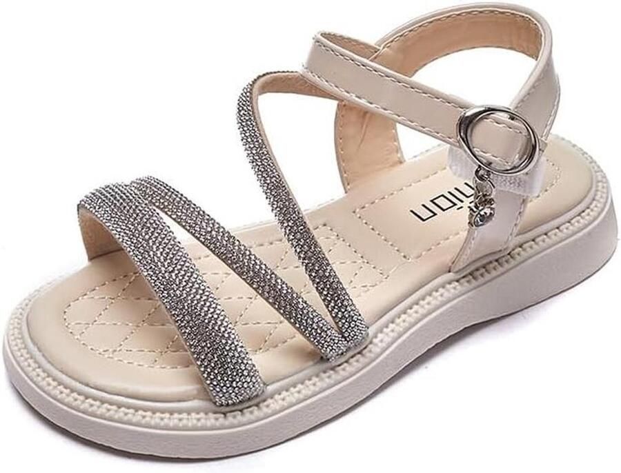 Kindersandalen Meisjes Zomer Peuters Meisjessandalen met Verstelbare Band en Glitter