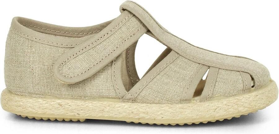 Kindersandalen met Jute Zool en Ade d Canvas