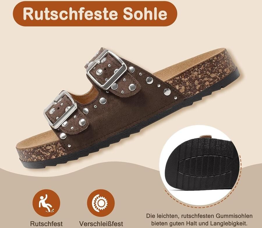 Kindersandalen met metalen klinknagels dubbele gespen antislip badslippers comfortabel voor thuis SnelShoppen