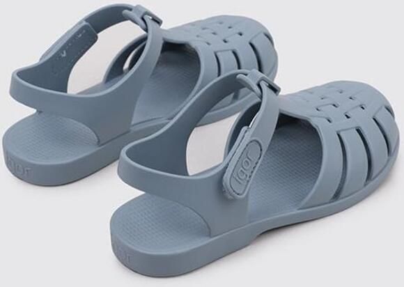 Kindersandalen Rubber Blauw met Klittenbandsluiting