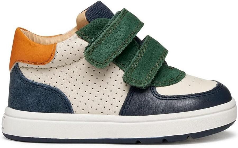 Kinderschoenen Leren Eerste Loopzool Jongen Blauw Ademend