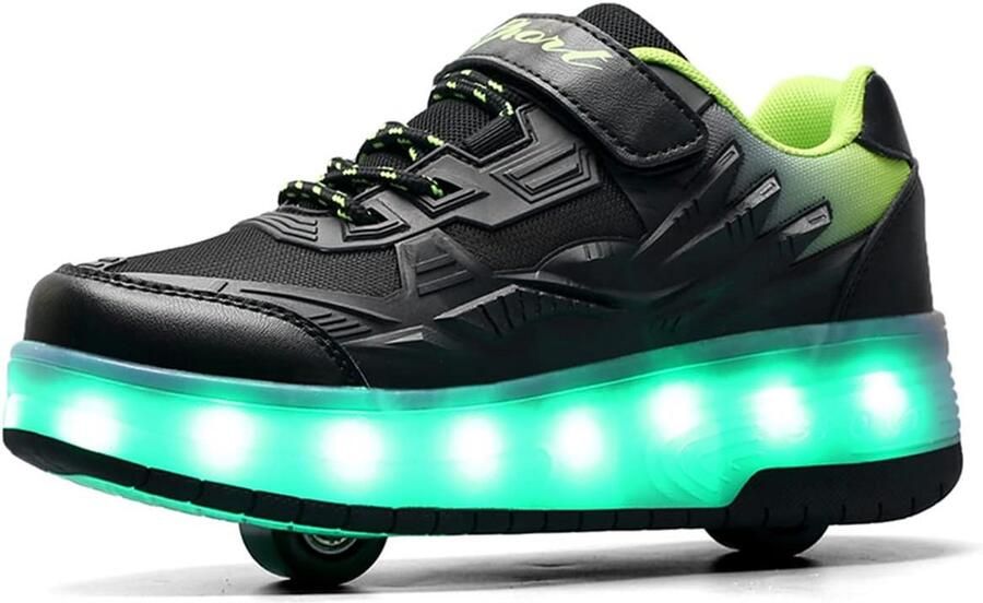 Kinderschoenen met Intrekbare Wielen en LED-Verlichting voor en