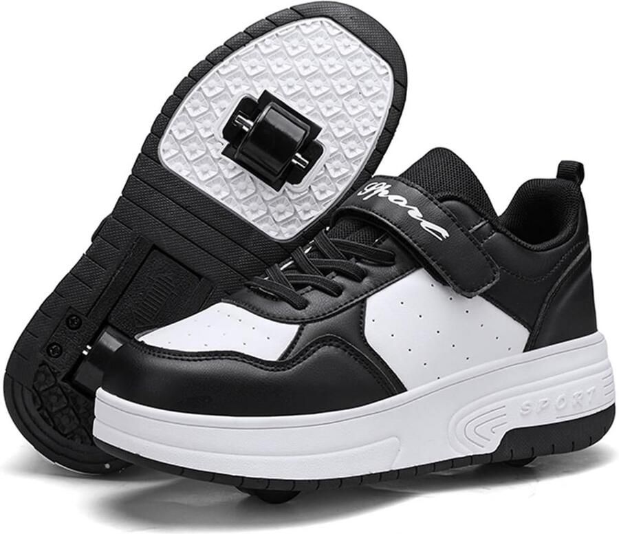 Kinderschoenen met Intrekbare Wielen Sneakers die Veranderen in Rolschaatsen