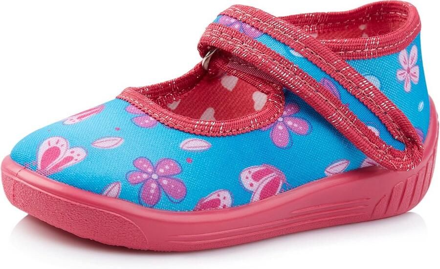 Kinderschoenen met Klittenband en Lederen Binnenzool voor en