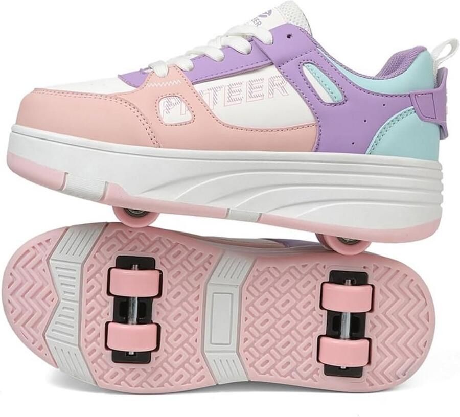 Kinderschoenen met Wieltjes Sneakers Transformeerbaar tot Skates voor en