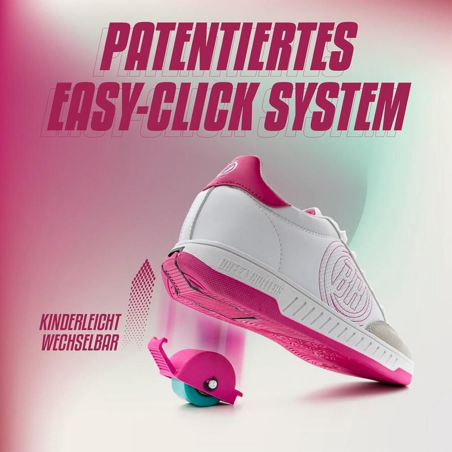 Kindersneakers met Wieltjes Direct Veranderbaar in Rolschaatsen met Kliksysteem