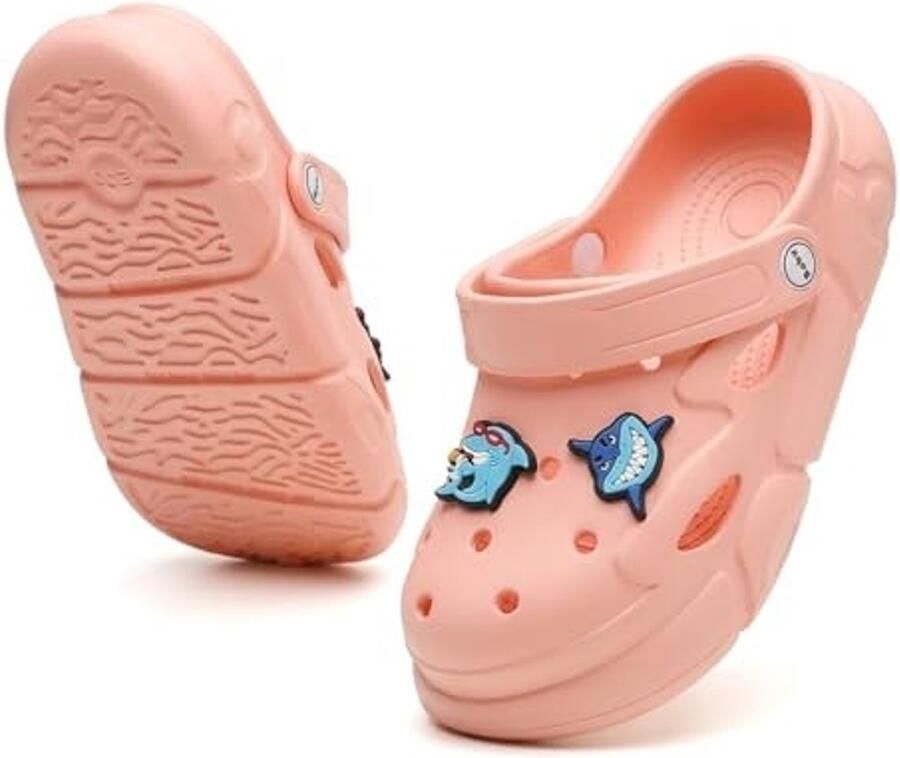 Kinderschoenen Tuinclogs Shark Slippers Roze