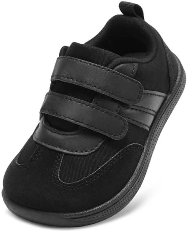Kinderschoenen voor jongens brede teenruimte hardloopschoenen antislip trainers zacht en lichtgewicht met klittenbandsluiting